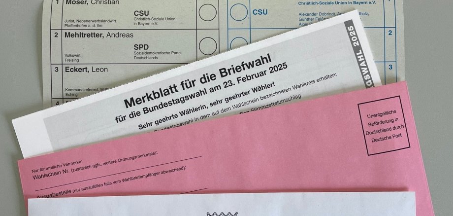 Wahlunterlagen Briefwahl